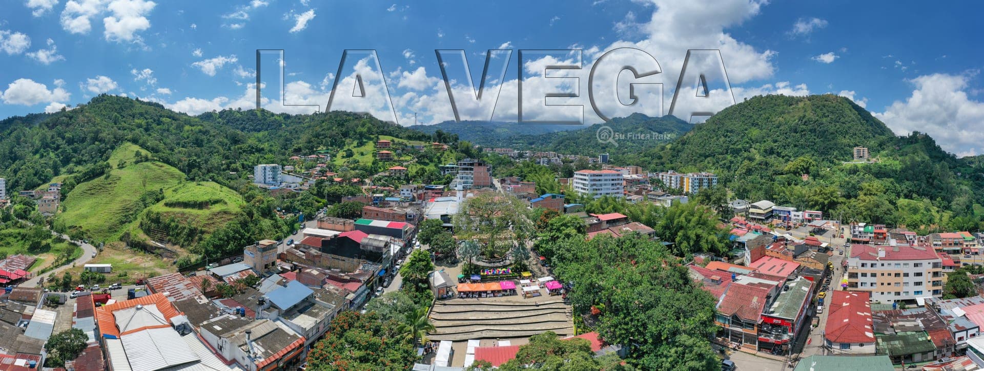 Vista aérea de La Vega, Cundinamarca