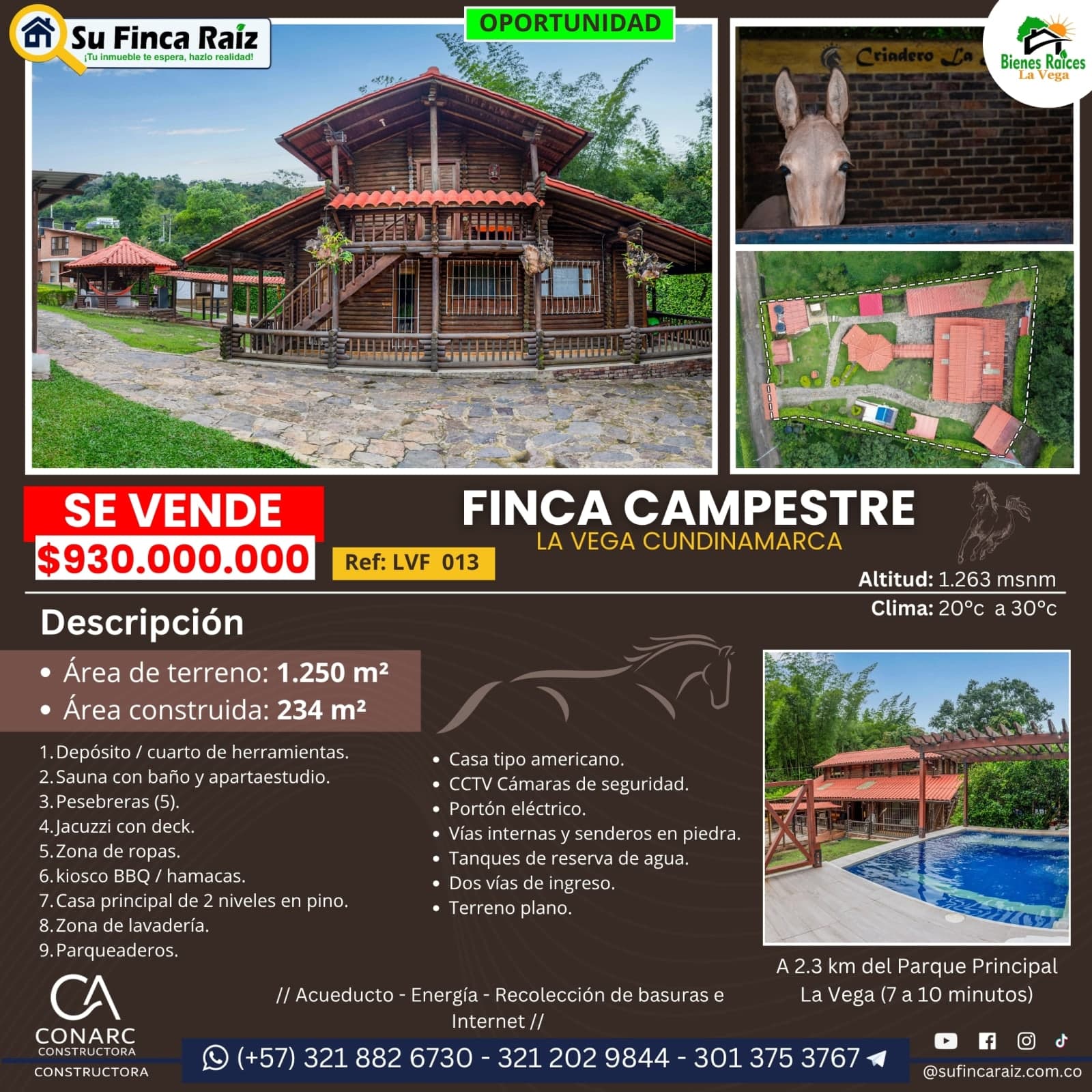 Finca La Alborada en venta La Vega, Cundinamarca