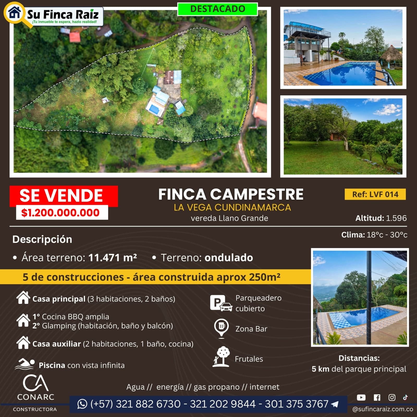 Finca Llano Grande - Alquiler en venta La Vega, Cundinamarca