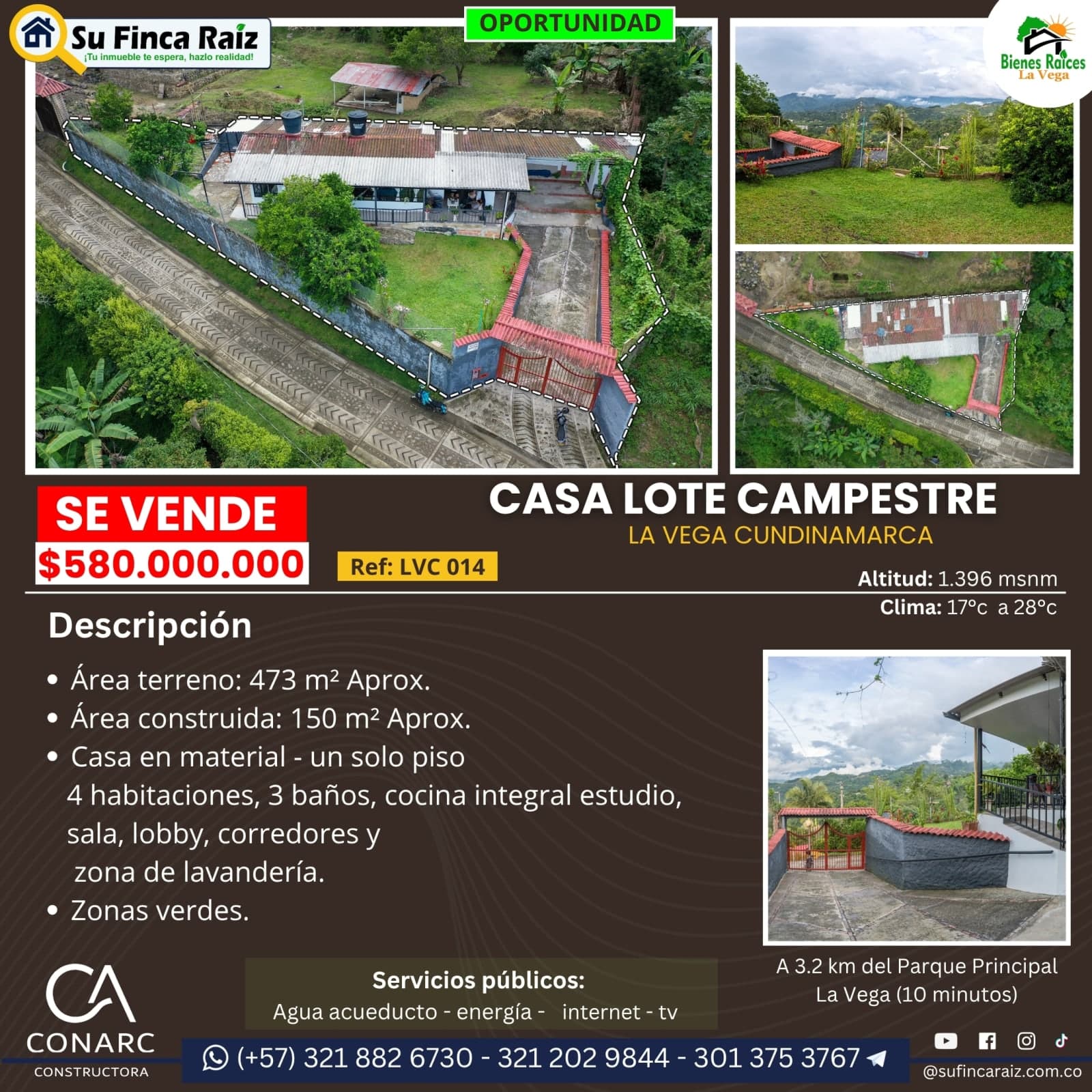 Lvc 014 Casa lote El Cural en venta La Vega, Cundinamarca