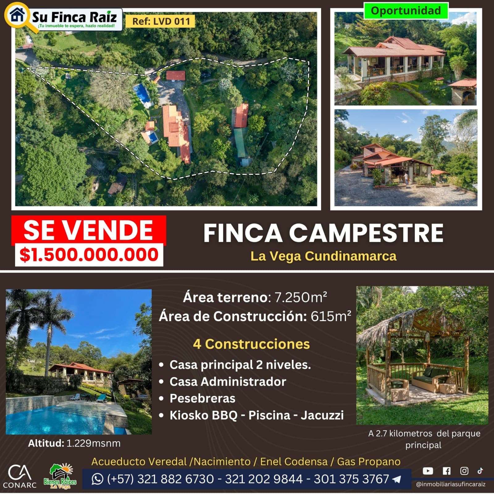 Finca La Ceibita - Guacamayas en venta La Vega, Cundinamarca